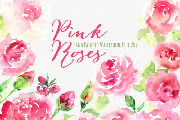 Download Watercolor Hand Painted Flowers ClipArt - Hand painted flowers Collection