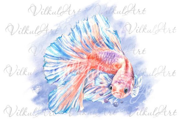 Download Cute Animal Png Watercolor Clipart Fish - Cute animal png Collection