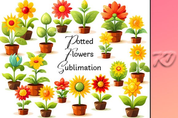 Download Potted Flowers Sublimation - Potted flowers sublimation Collection